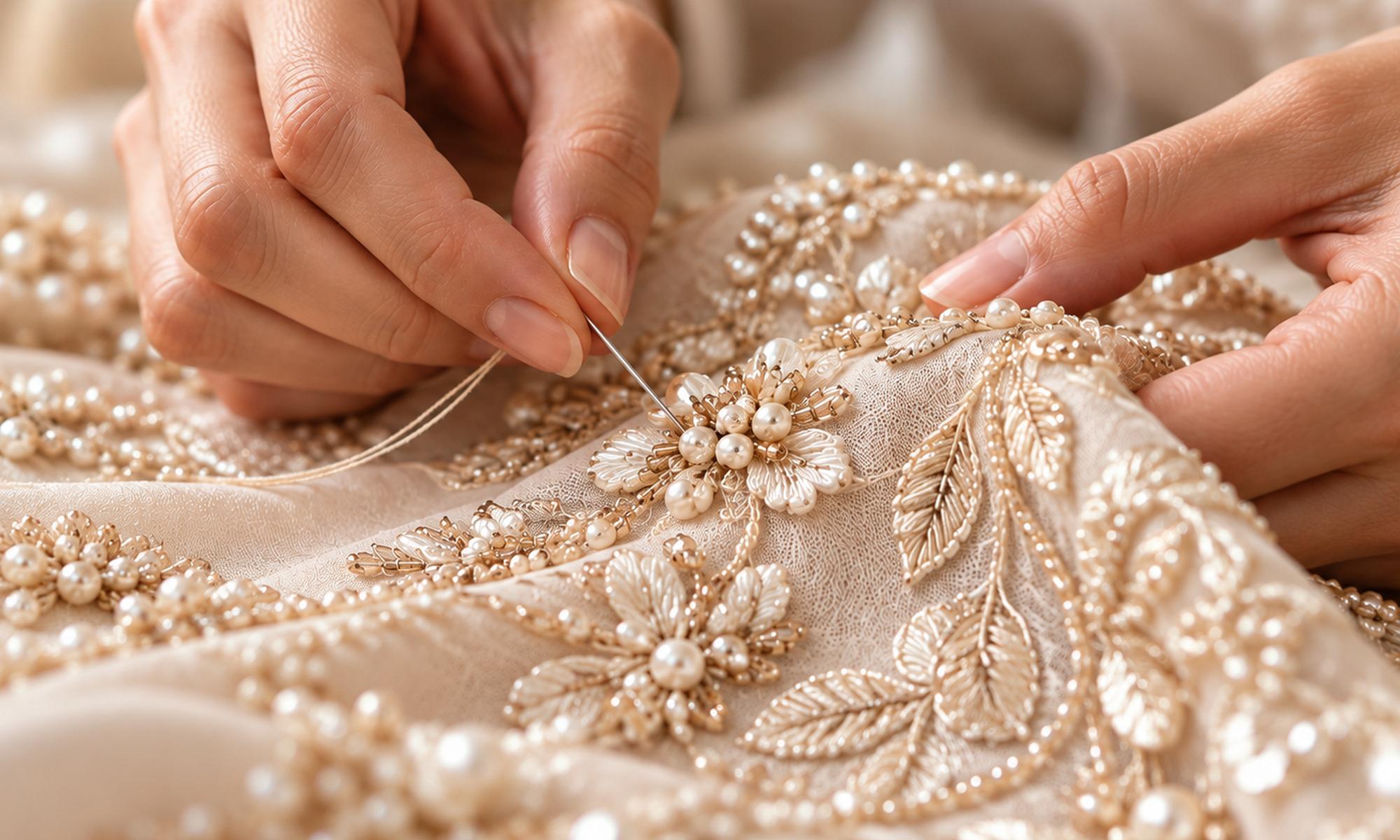 Intricate handwork on a SU Collection piece